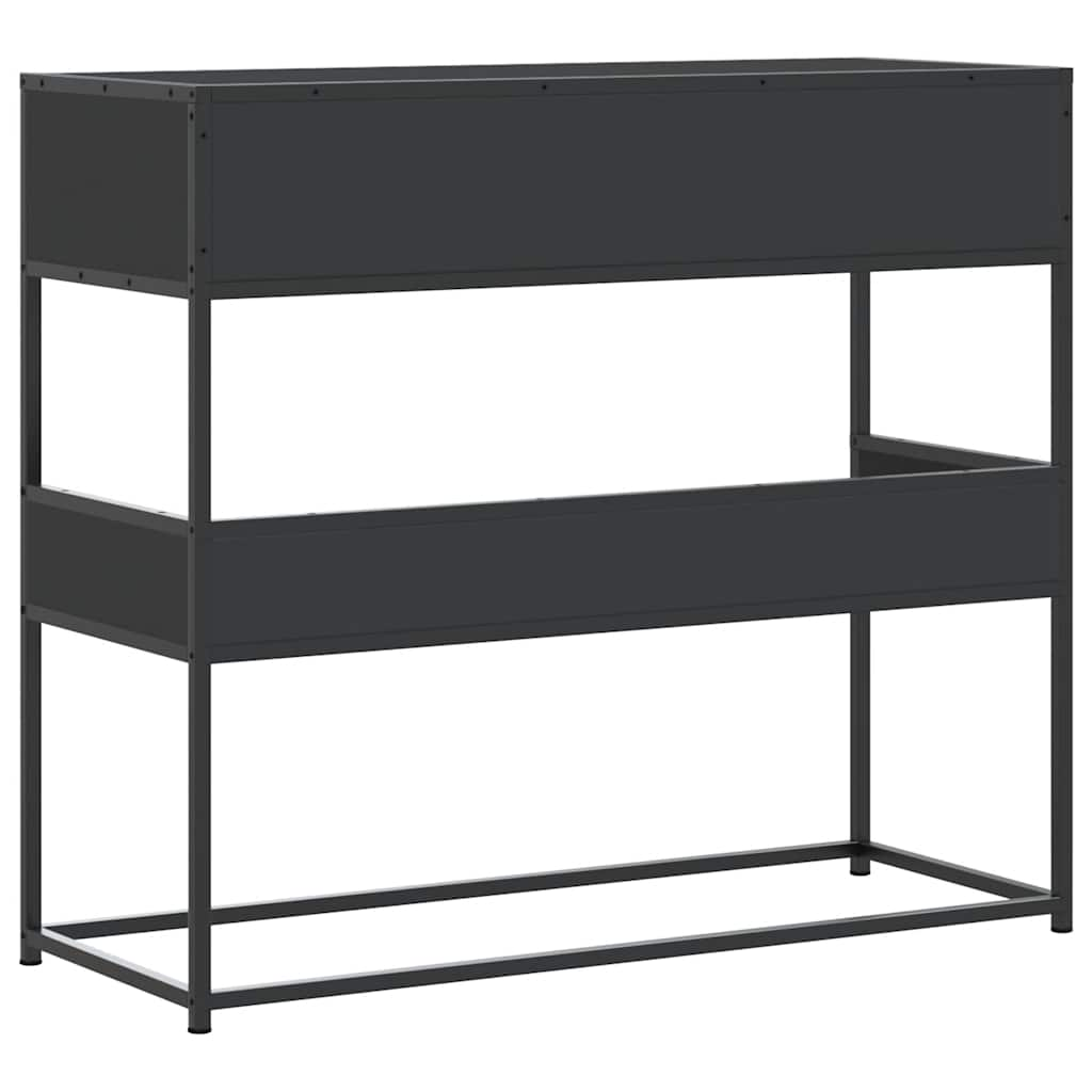 Console Table Black 90X35X80 Cm Engineered Wood