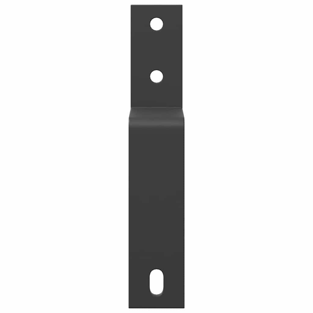 Barn Door Bypass Brackets 5 Pcs For Flat Rails Carbon Steel