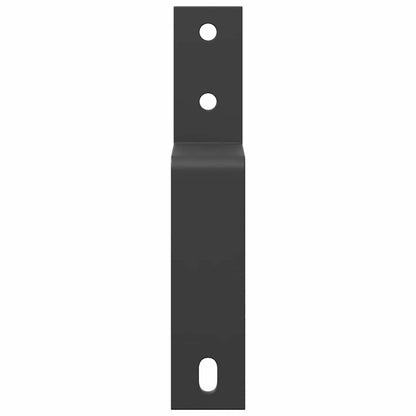 Barn Door Bypass Brackets 5 Pcs For Flat Rails Carbon Steel