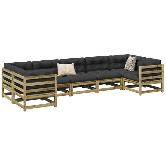 7 Piece Garden Sofa Set Impregnated Woodâ Pine