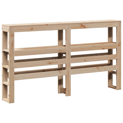 Bed Frame With Headboard 150X200 Cm King Size Solid Wood Pine