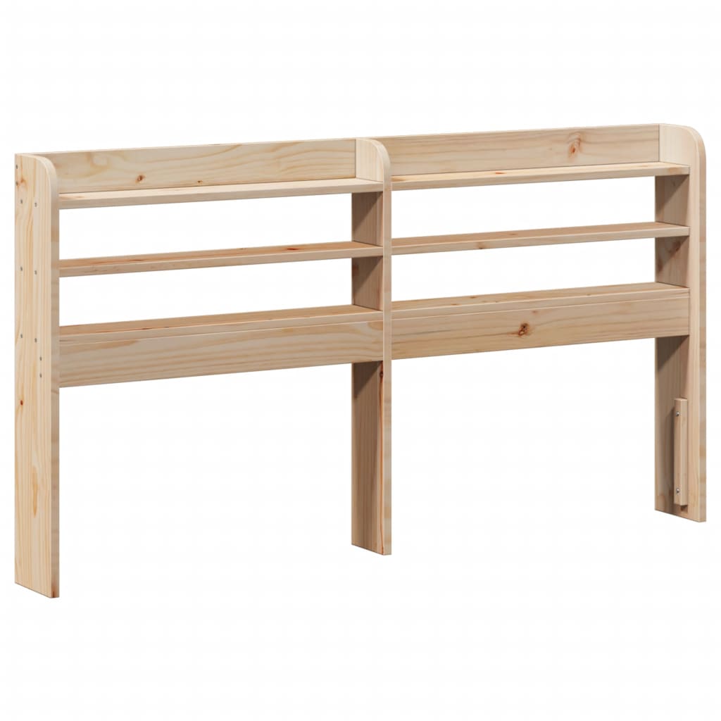 Bed Frame With Headboard 150X200 Cm King Size Solid Wood Pine