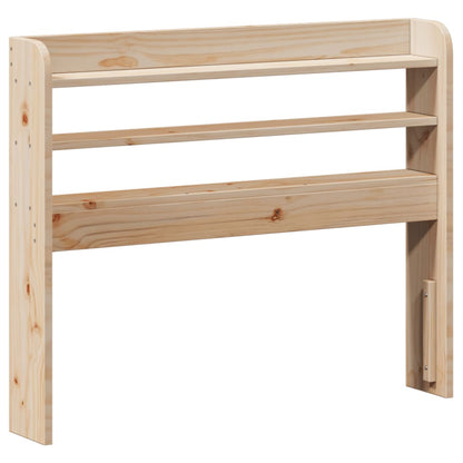 Bed Frame With Headboard 90X190 Cm Single Solid Wood Pine