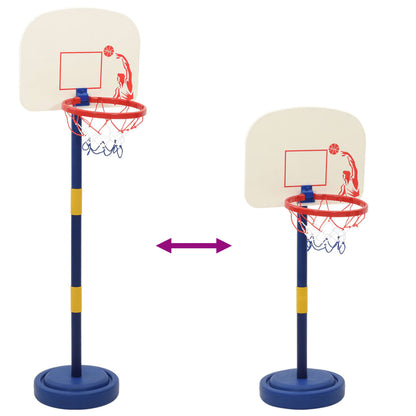 Basketball Stand With Ball And Pump Adjustable Height 90/121 Cm