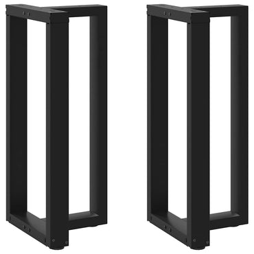 Bar Table Legs T-Shapedâ 2 Pcs Black 40X35X(90-91) Cm Steel