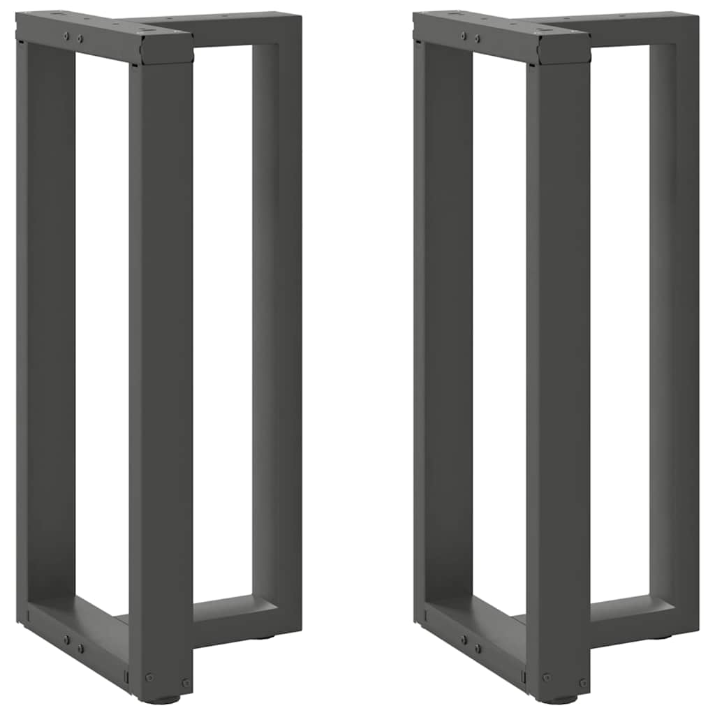 Bar Table Legs T-Shapedâ 2 Pcs Anthracite 40X35X(90-91) Cm Steel