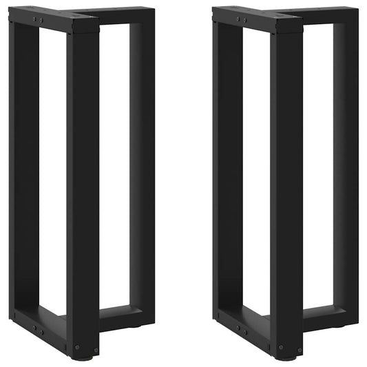 Bar Table Legs T-Shapedâ 2 Pcs Black 50X35X(90-91) Cm Steel