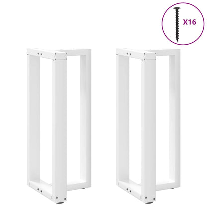 Bar Table Legs T-Shapedâ 2 Pcs White 50X35X(90-91) Cm Steel