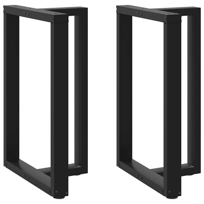 Bar Table Legs T-Shapedâ 2 Pcs Black 60X35X(90-91) Cm Steel