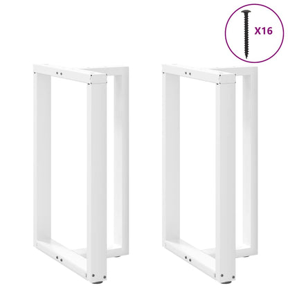 Bar Table Legs T-Shapedâ 2 Pcs White 60X35X(90-91) Cm Steel