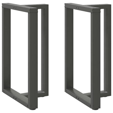 Bar Table Legs T-Shapedâ 2 Pcs Anthracite 60X35X(90-91) Cm Steel