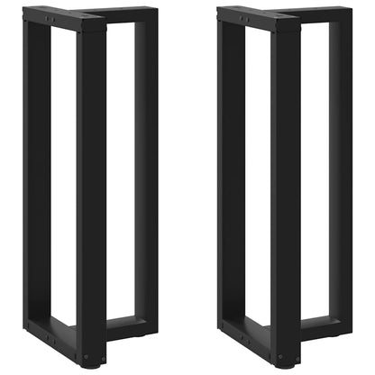 Bar Table Legs T-Shapedâ 2 Pcs Black 40X35X(100-101) Cm Steel