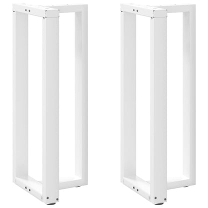 Bar Table Legs T-Shapedâ 2 Pcs White 40X35X(100-101) Cm Steel