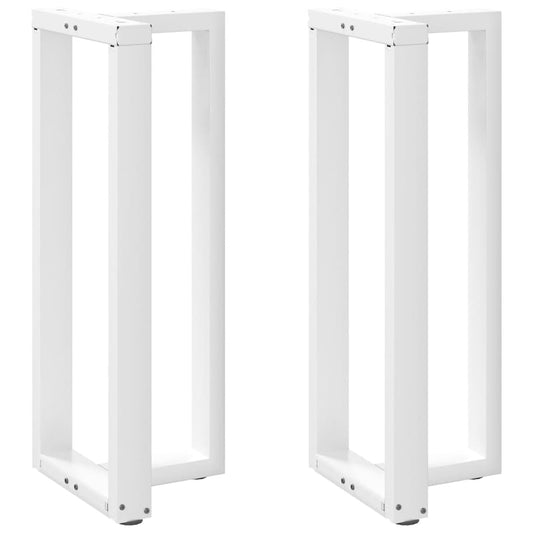 Bar Table Legs T-Shapedâ 2 Pcs White 40X35X(100-101) Cm Steel