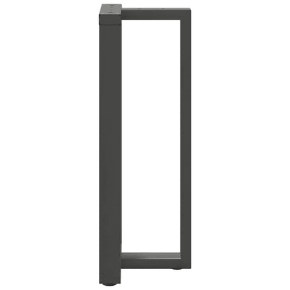 Bar Table Legs T-Shapedâ 2 Pcs Anthracite 40X35X(100-101) Cm Steel