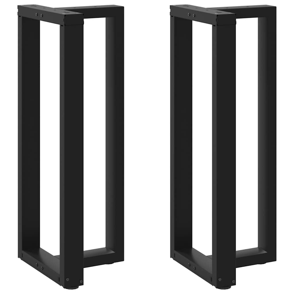 Bar Table Legs T-Shapedâ 2 Pcs Black 50X35X(100-101) Cm Steel