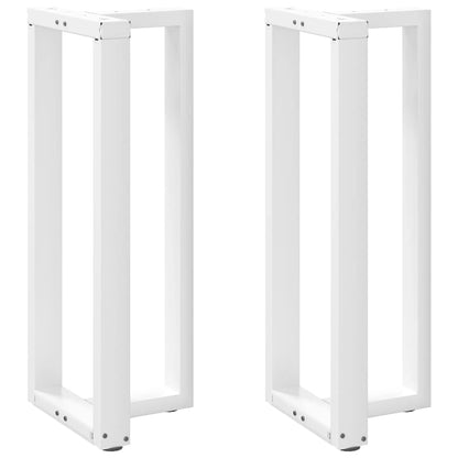 Bar Table Legs T-Shapedâ 2 Pcs White 50X35X(100-101) Cm Steel