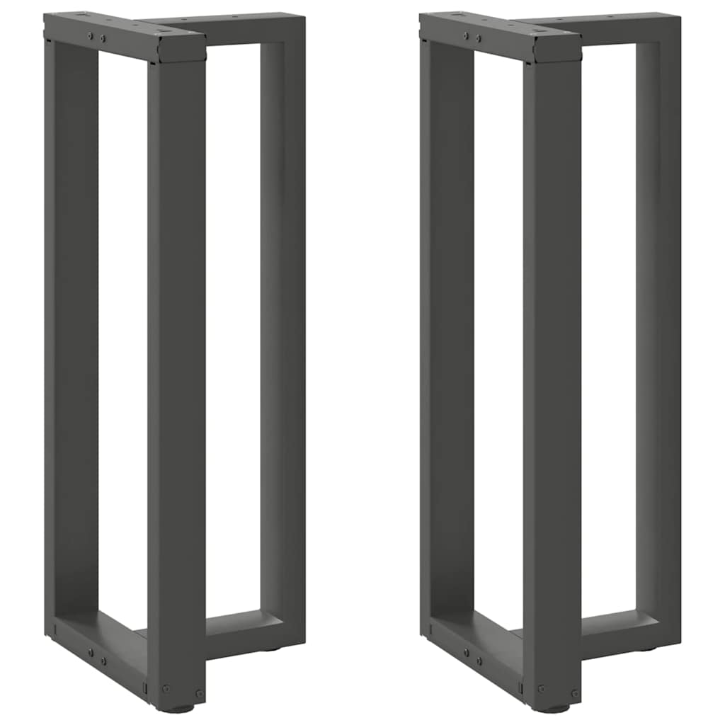 Bar Table Legs T-Shapedâ 2 Pcs Anthracite 50X35X(100-101) Cm Steel