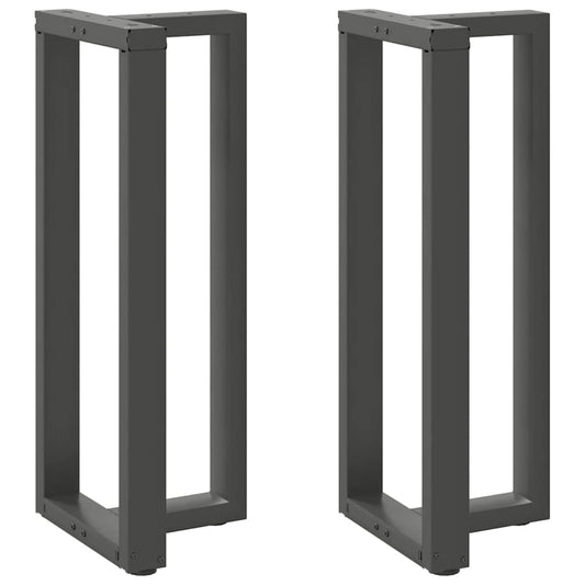 Bar Table Legs T-Shapedâ 2 Pcs Anthracite 50X35X(100-101) Cm Steel