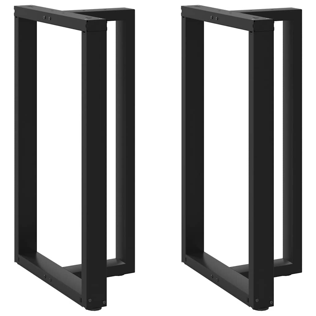 Bar Table Legs T-Shapedâ 2 Pcs Black 60X35X(100-101) Cm Steel