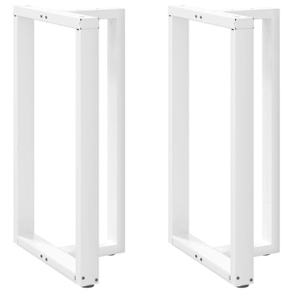 Bar Table Legs T-Shapedâ 2 Pcs White 60X35X(100-101) Cm Steel