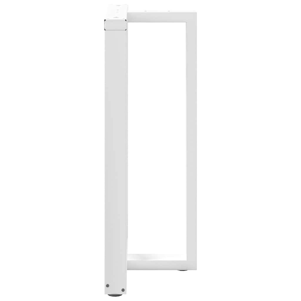 Bar Table Legs T-Shapedâ 2 Pcs White 60X35X(100-101) Cm Steel