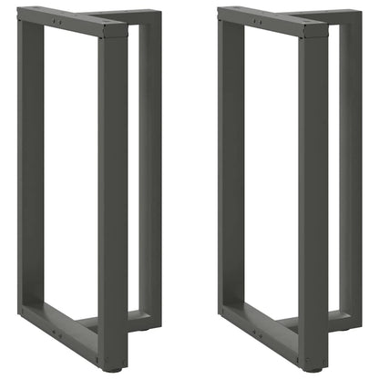 Bar Table Legs T-Shapedâ 2 Pcs Anthracite 60X35X(100-101) Cm Steel