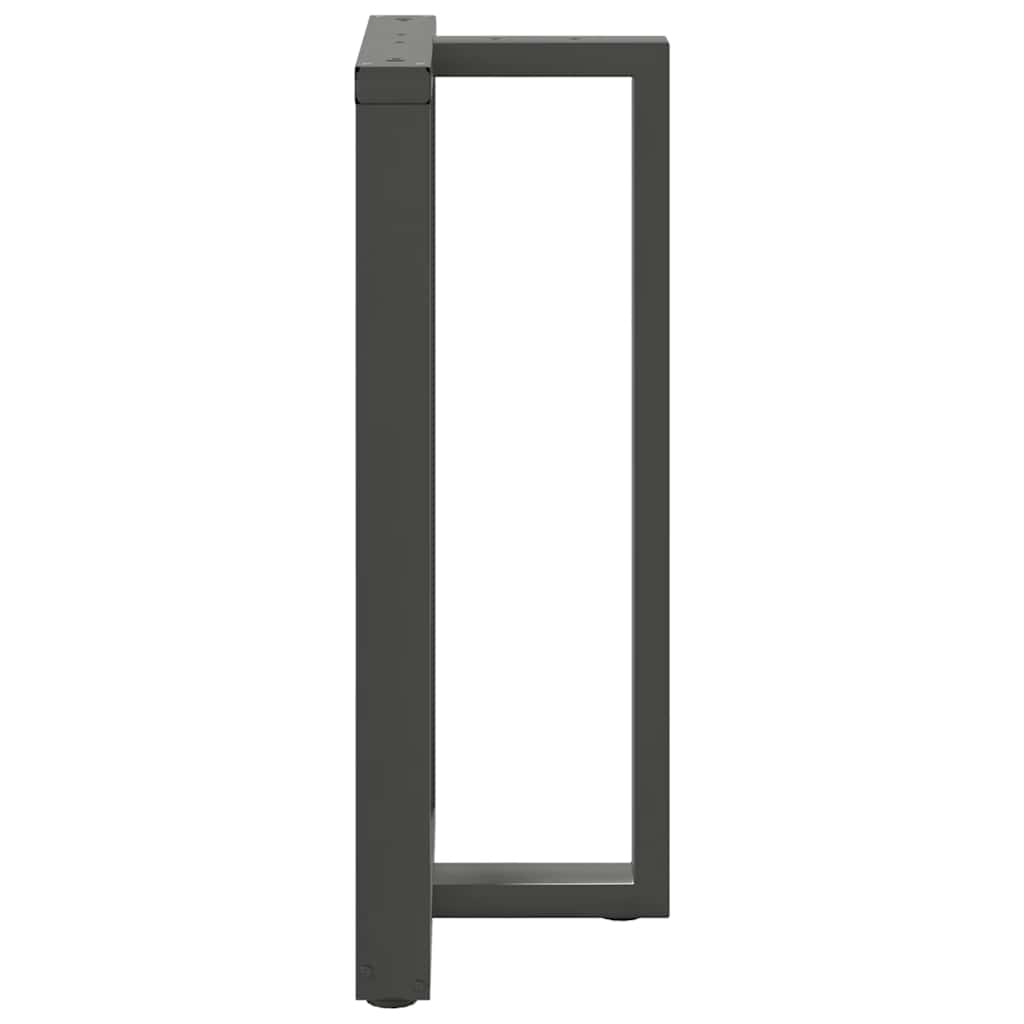 Bar Table Legs T-Shapedâ 2 Pcs Anthracite 60X35X(100-101) Cm Steel