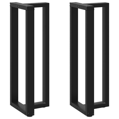 Bar Table Legs T-Shapedâ 2 Pcs Black 40X35X(110-111) Cm Steel