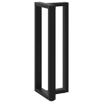 Bar Table Legs T-Shapedâ 2 Pcs Black 40X35X(110-111) Cm Steel