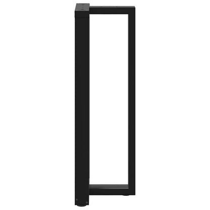 Bar Table Legs T-Shapedâ 2 Pcs Black 40X35X(110-111) Cm Steel