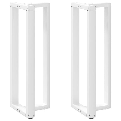 Bar Table Legs T-Shapedâ 2 Pcs White 40X35X(110-111) Cm Steel