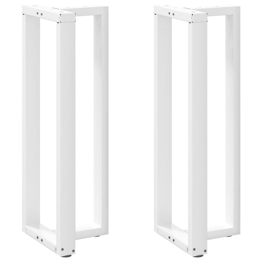 Bar Table Legs T-Shapedâ 2 Pcs White 40X35X(110-111) Cm Steel