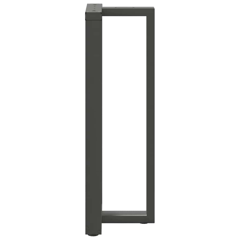 Bar Table Legs T-Shapedâ 2 Pcs Anthracite 40X35X(110-111) Cm Steel