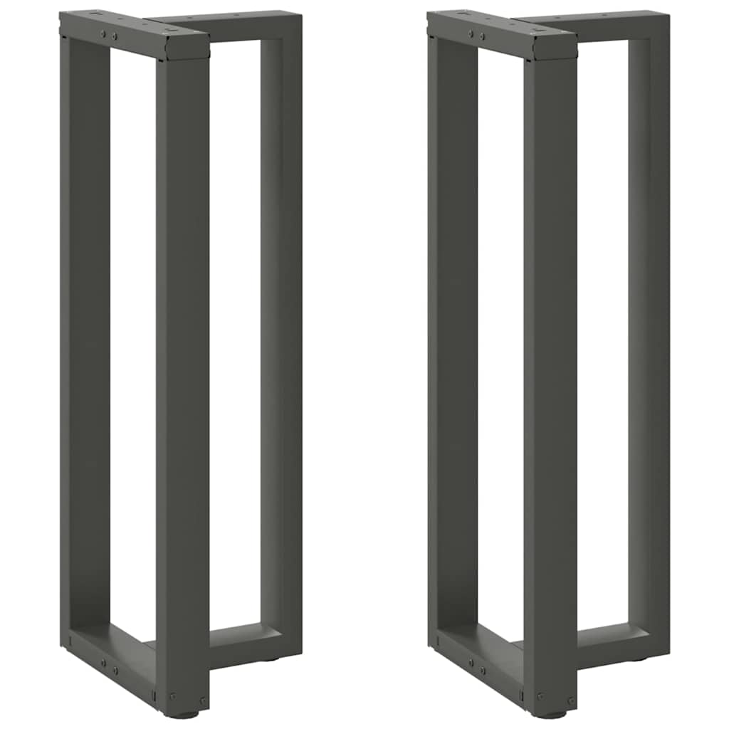 Bar Table Legs T-Shapedâ 2 Pcs Anthracite 50X35X(110-111) Cm Steel