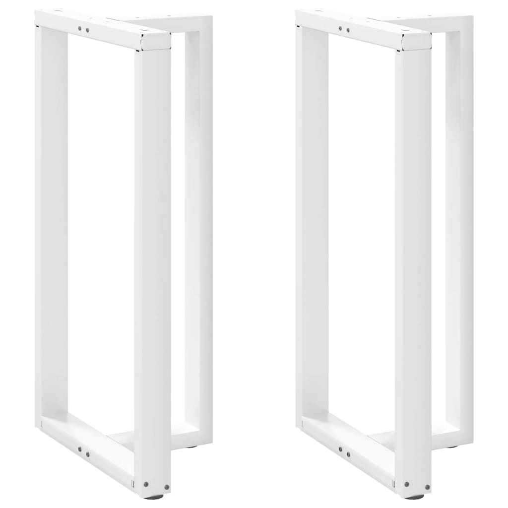 Bar Table Legs T-Shapedâ 2 Pcs White 60X35X(110-111) Cm Steel