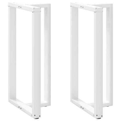 Bar Table Legs T-Shapedâ 2 Pcs White 60X35X(110-111) Cm Steel