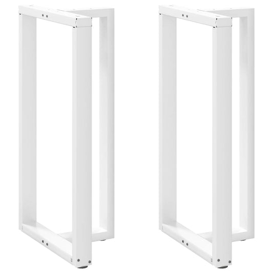 Bar Table Legs T-Shapedâ 2 Pcs White 60X35X(110-111) Cm Steel