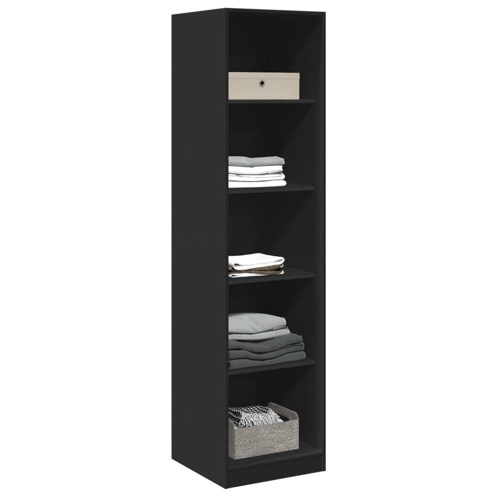 Wardrobe Black 50X50X200 Cm Engineered Wood