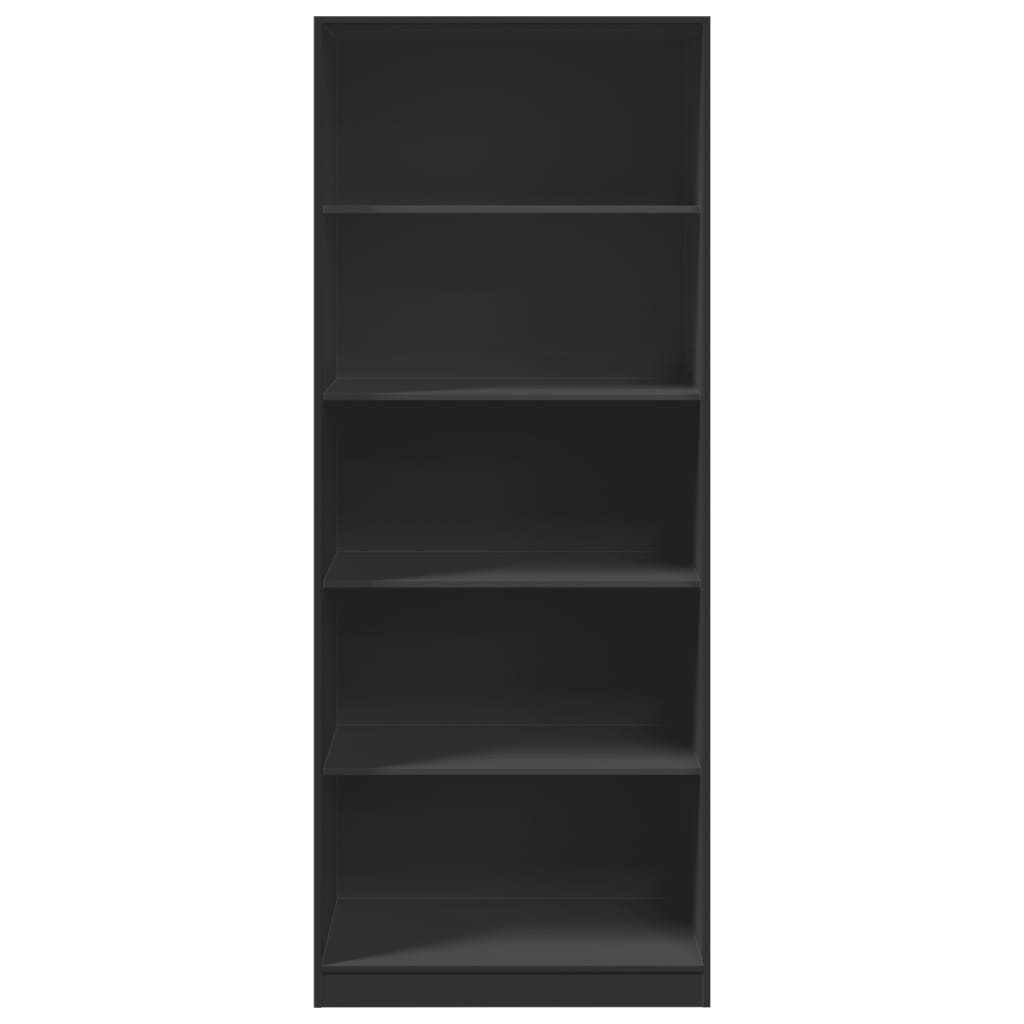 Wardrobe Black 80X50X200 Cm Engineered Wood