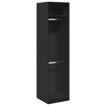 Wardrobe Black 50X50X200 Cm Engineered Wood