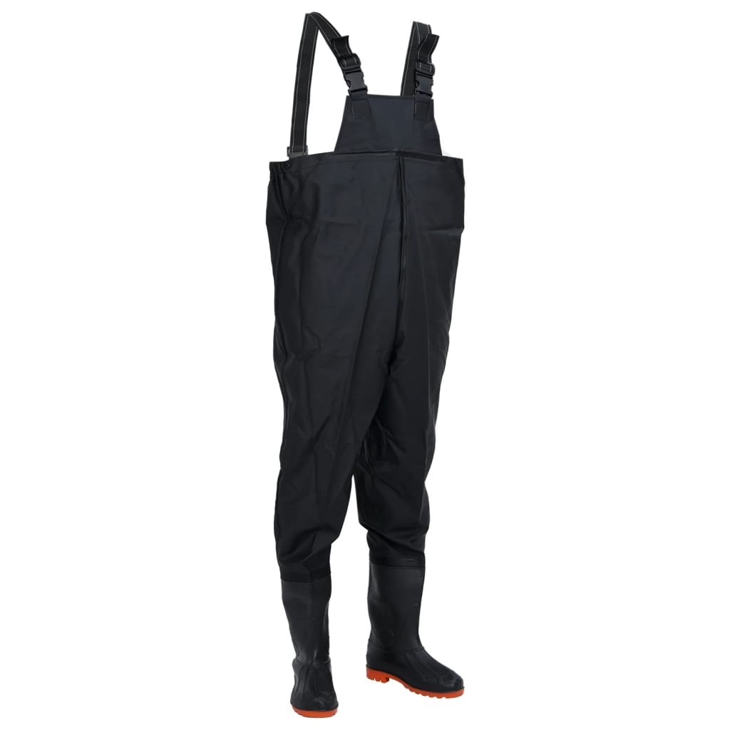 Chest Waders With Boots Black Size 40