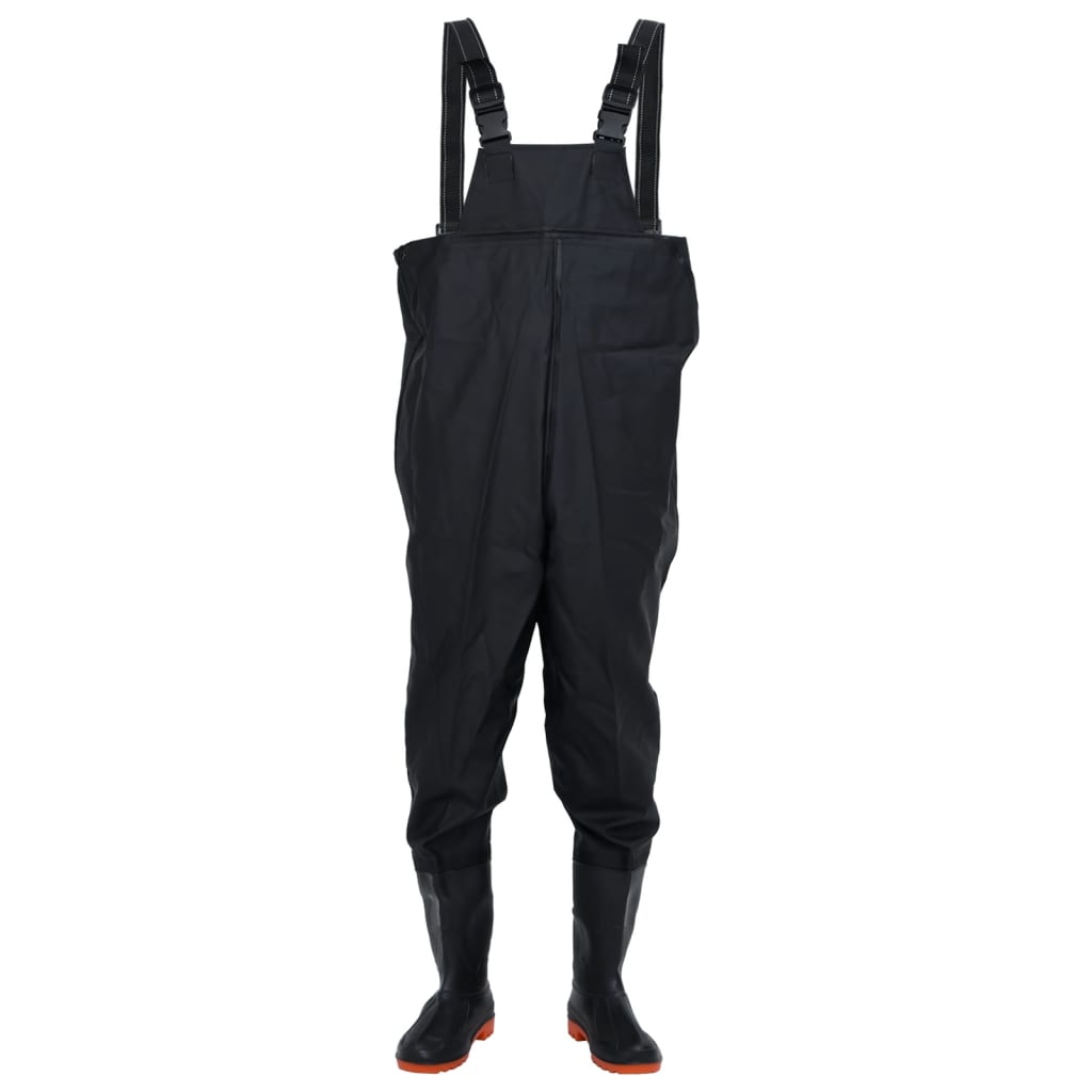 Chest Waders With Boots Black Size 41