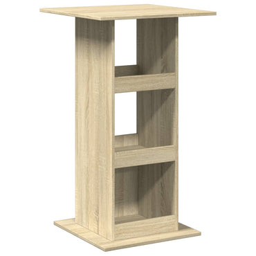 Bar Table With Storage Sonoma Oak 60X60X102 Cm Engineered Wood