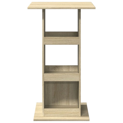 Bar Table With Storage Sonoma Oak 60X60X102 Cm Engineered Wood