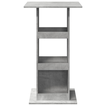 Bar Table With Storage Concrete Grey 60X60X102 Cm Engineered Wood