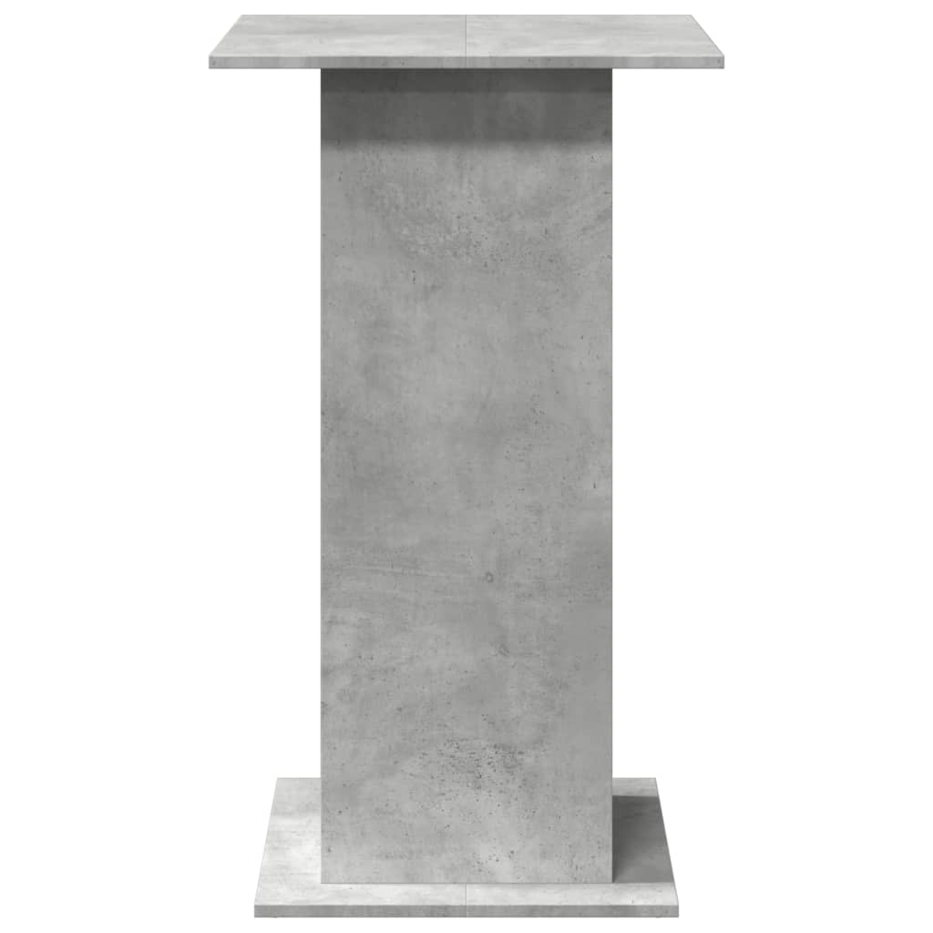 Bar Table With Storage Concrete Grey 60X60X102 Cm Engineered Wood