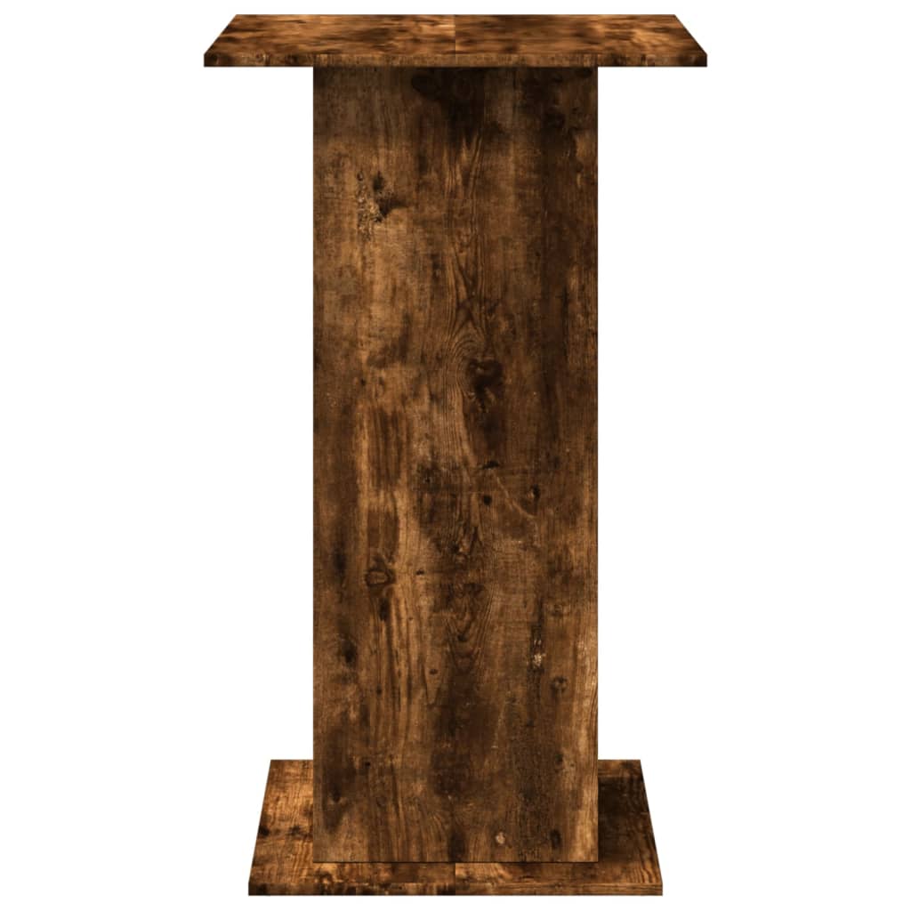 Bar Table With Storage Smoked Oak 60X60X102 Cm Engineered Wood