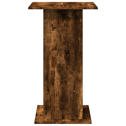 Bar Table With Storage Smoked Oak 60X60X102 Cm Engineered Wood