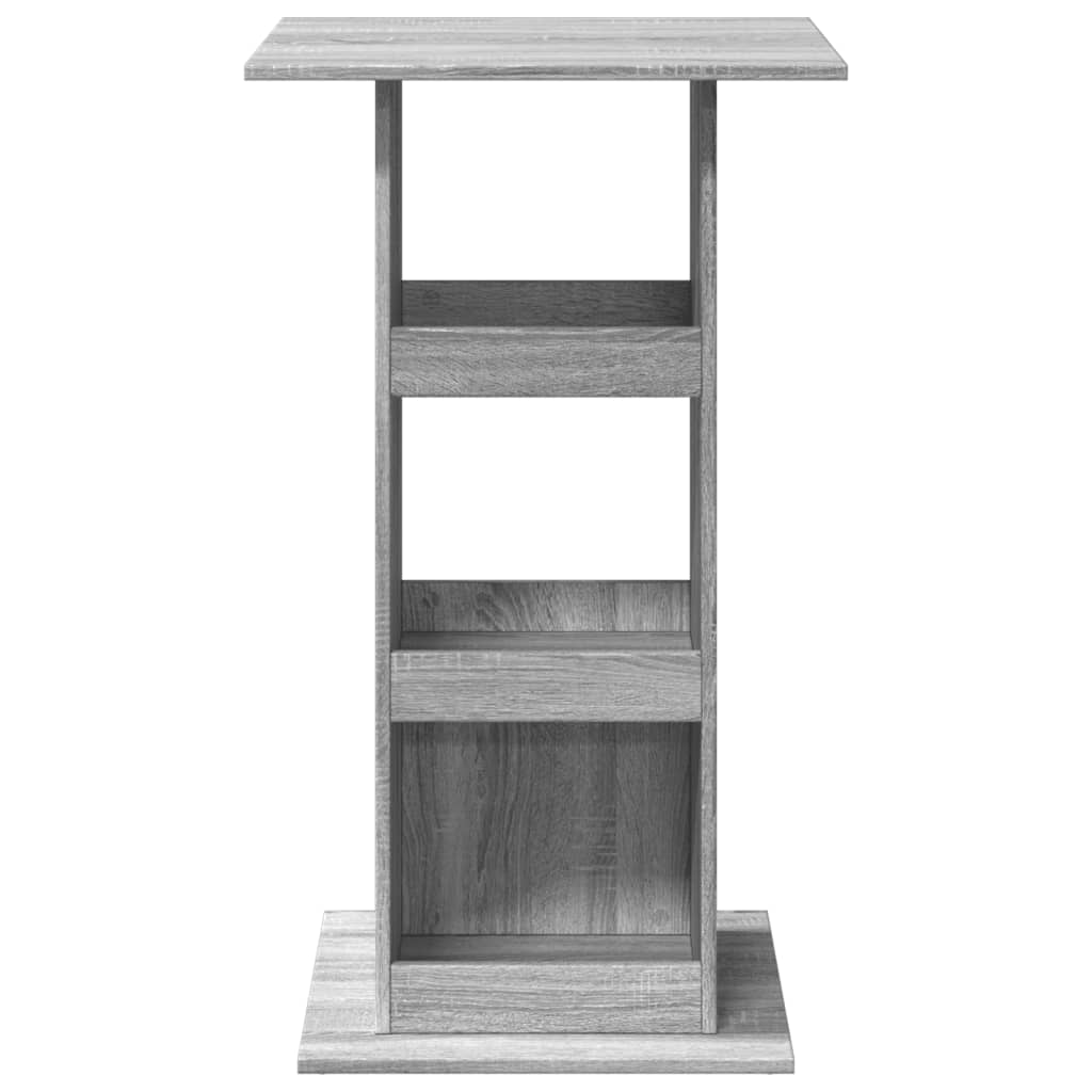 Bar Table With Storage Grey Sonoma 60X60X102 Cm Engineered Wood